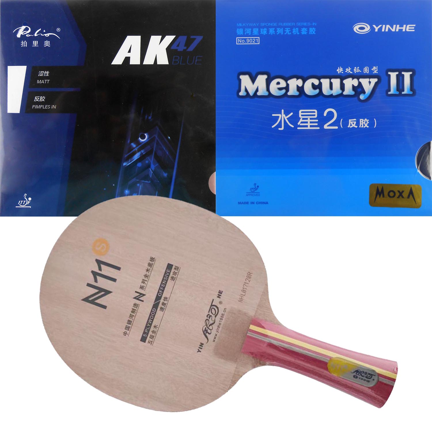 Xiom Blade Table Tennis - Zestaw Pro Combo: Rakietka Yinhe N11S